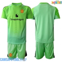 Camisa de time de futebol Manchester United Goleiro Replicas 3º Equipamento Infantil 2025-26 Manga Curta (+ Calças curtas)